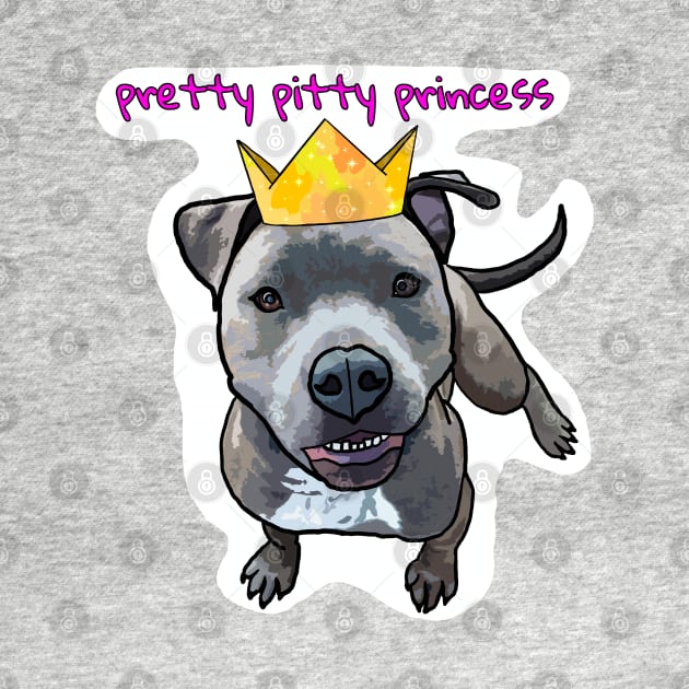 Pretty Pitty Princess -grey by Underbite Boutique